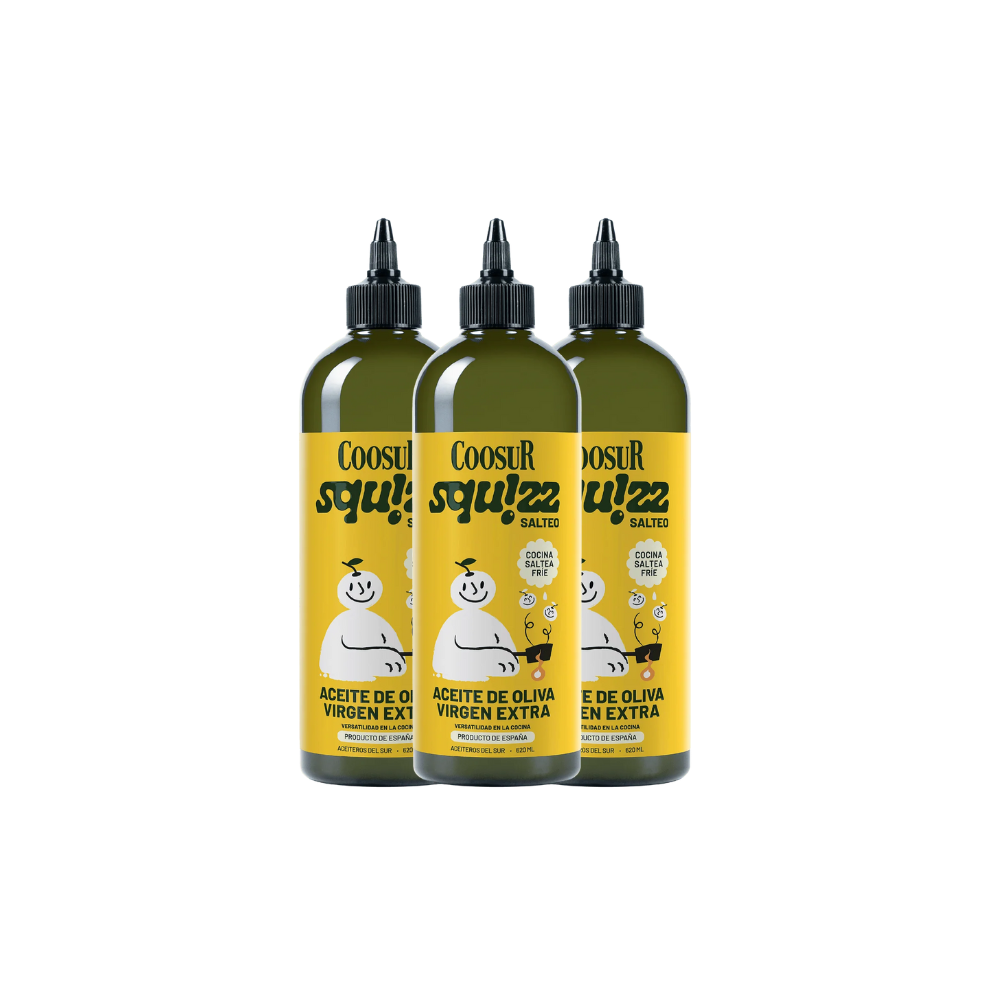 3x2 Aceite de Oliva Virgen Extra Salteo Coosur SQUIZZ 620ml